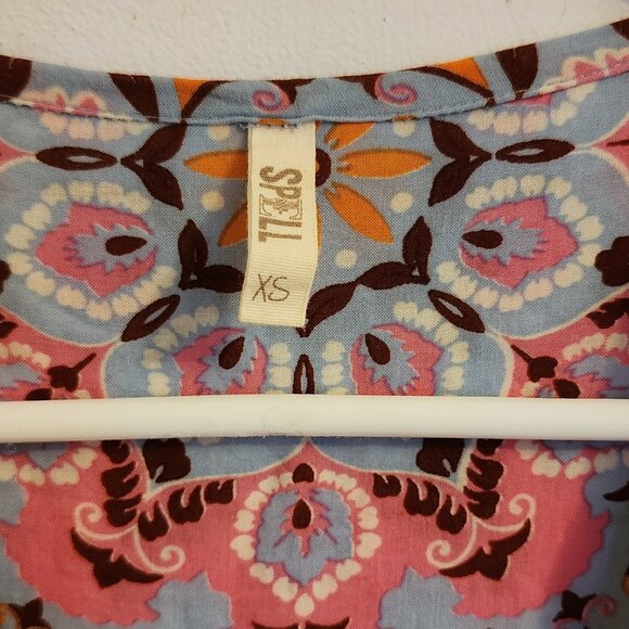 Spell Pandora Aquamarine Blouse XS b71 - Picture 9 of 10